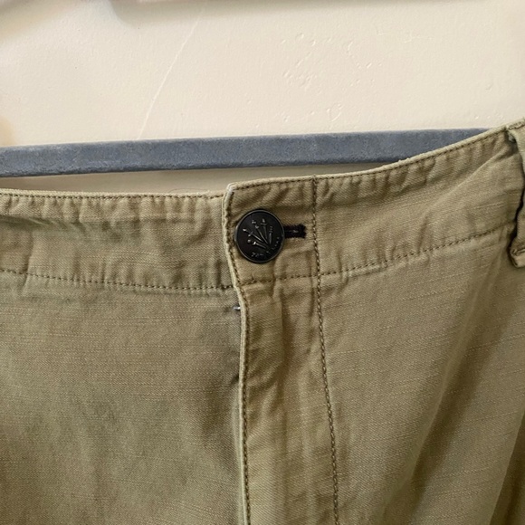 Rag & Bone Army Green Striped Cotton Canvas Utility Cargo Skirt Size 28 - Picture 5 of 12